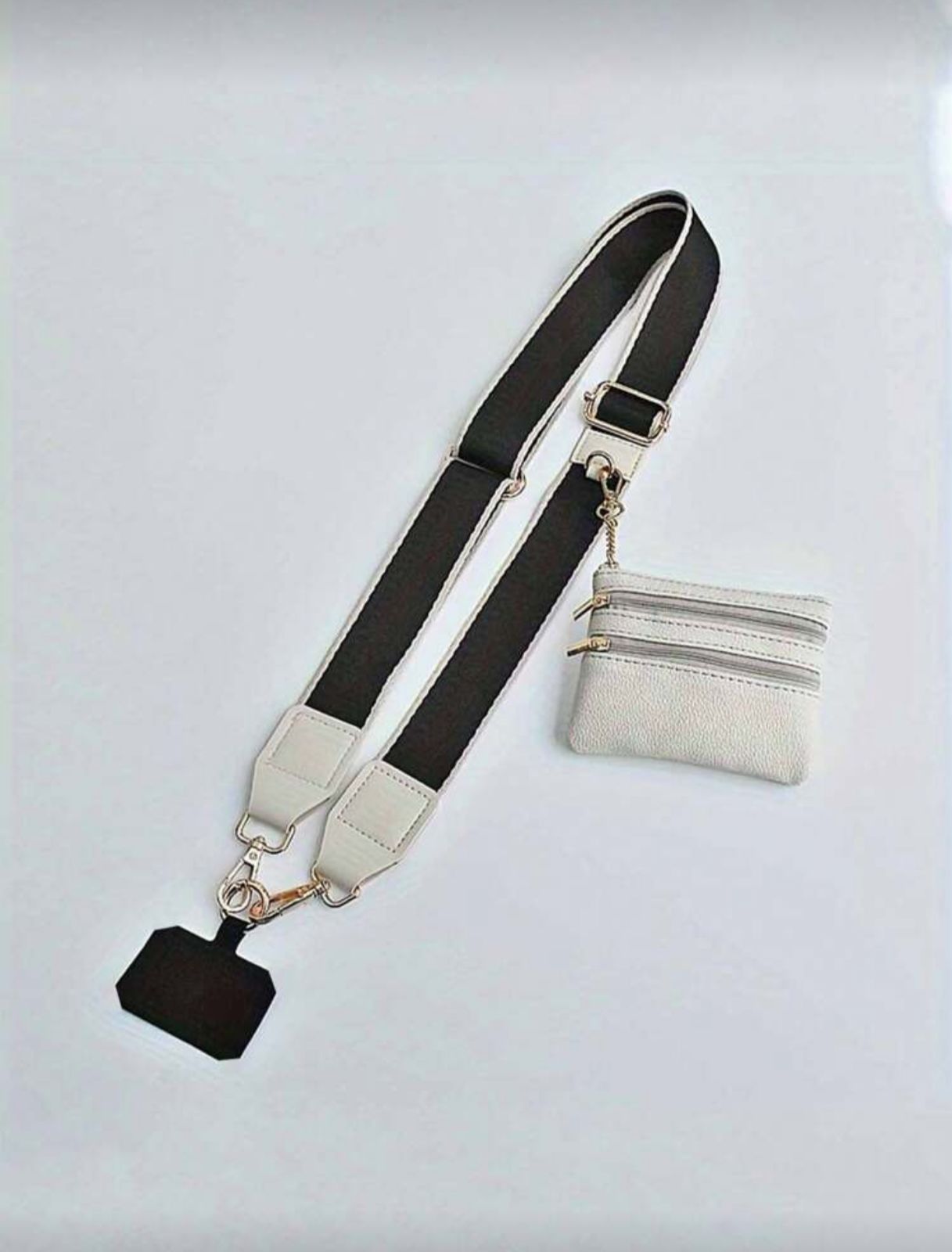 Black and White Phone Strap